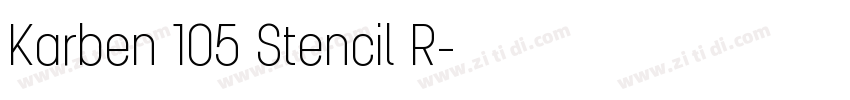 Karben 105 Stencil R字体转换